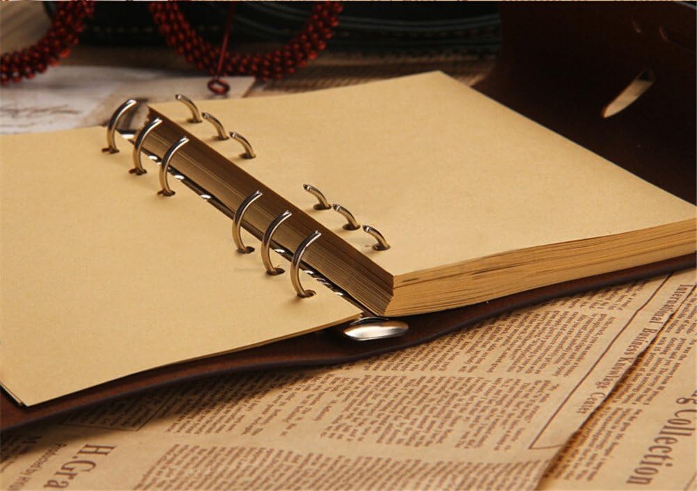 Xemz Refillable PU Leather Journal Notebook with Special Feather Ballpoint Pen and Bookmark - Image 3