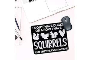 1 Pcs Funny Squirrels Non-Slip Rubber Mouse Pad Gifts for Friend Supervisor Coworker Home Office Desk Computer Accessory Work