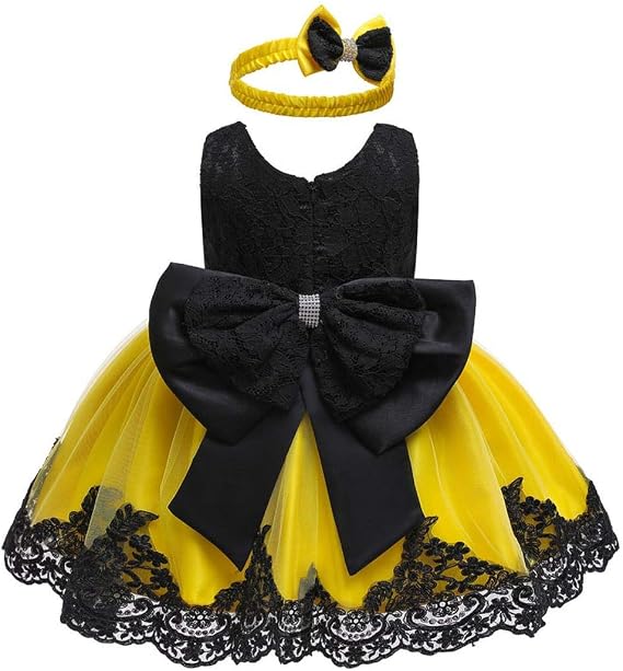 Vestido Amarillo Con Negro Para Niña Online Sales, UP TO 61% OFF |  www.apmusicales.com