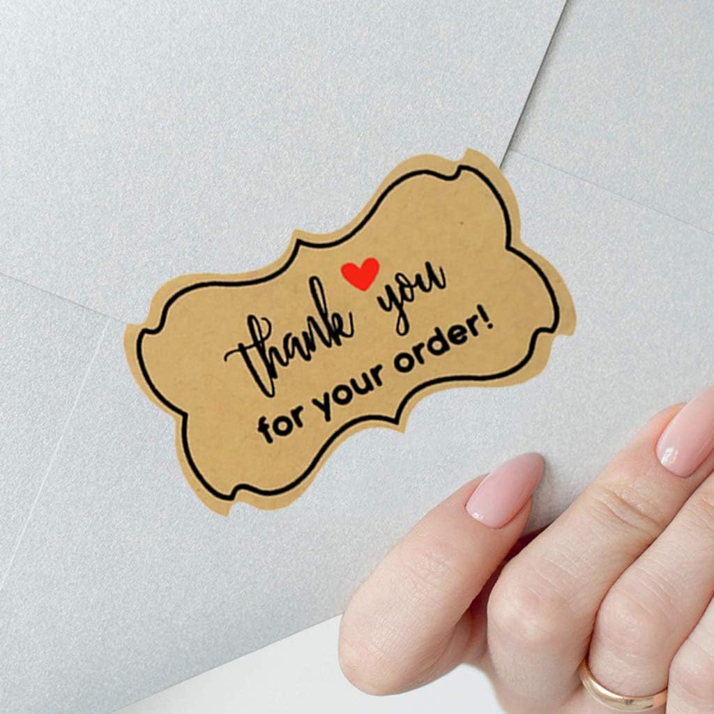 Labels Indexes Stamps Linlin 250pcs Thank You For Your Order Stickers Handmade Baking Packaging Seal Labels Office Products Newid Com Sg