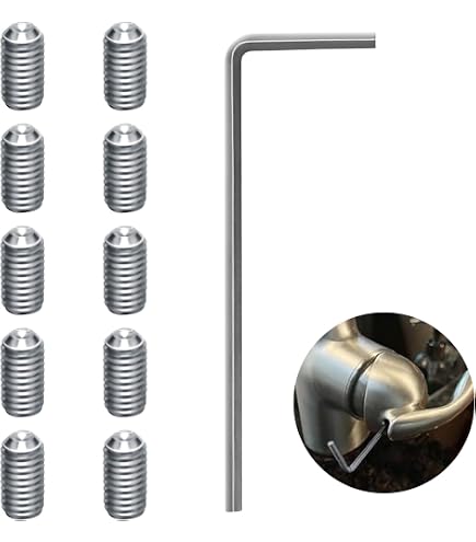 155023 Compatible Set Screws for Moen Kitchen Faucet Parts, 5 Pack