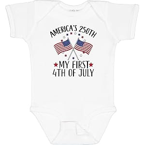 inktastic My First 4th Of July America's 250th Baby Bodysuit