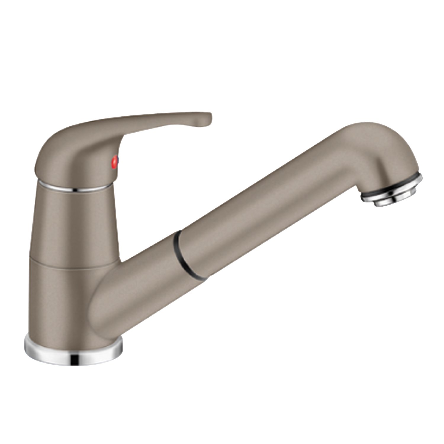 Kitchen Sink tap Made of Granite (Silgranite) and with a Pull-Out spout from Blanco Vitis-S - Tartufo - 517663 โ image 1