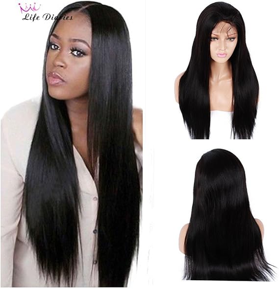 Amazon ライフ ダイアリー 8alight Yakiライト ヤーキ スタイル ブラジル人毛100 フル半手植製 肌色ネット レース フロント ウィッグ 女性用 カツラ ポイントウィッグ 通販