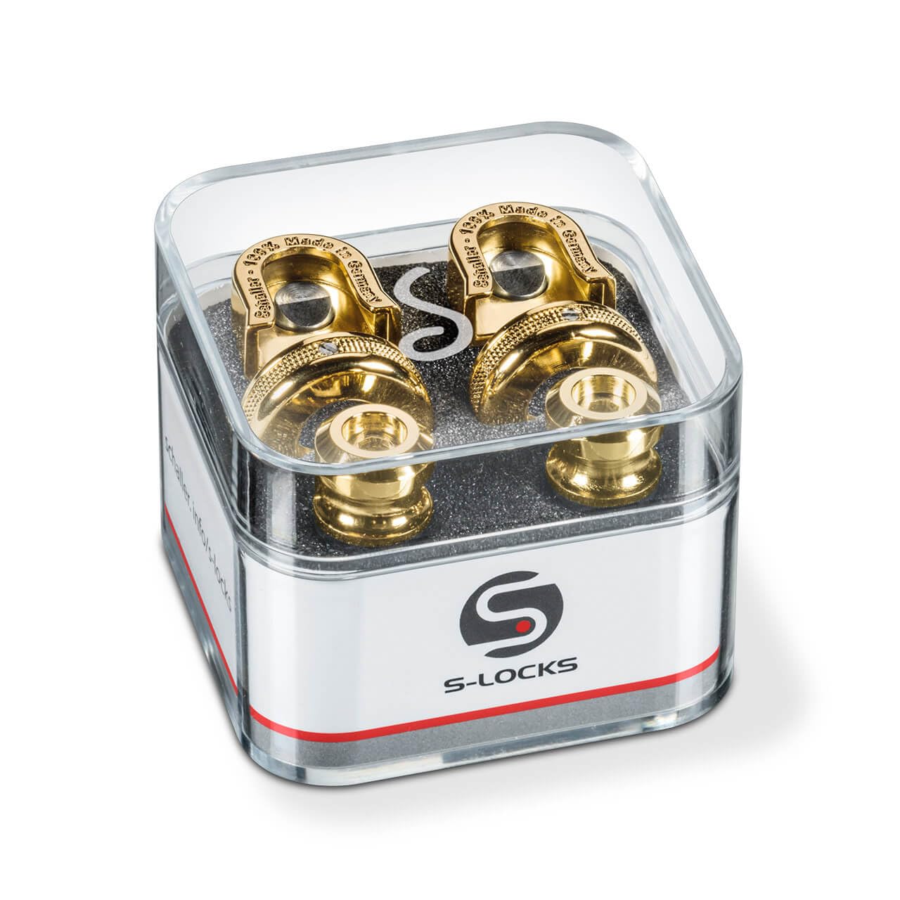 Schaller 14010501 Security Strap Locks - Gold 1 Pair (2 Pieces), New/Old Version, Small Medium Large X-Large 2X-Large