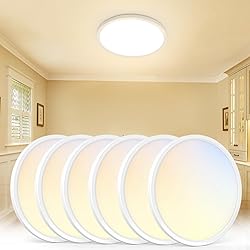 VOLISUN 6Pack 5 CCT LED Flush Mount Ceiling