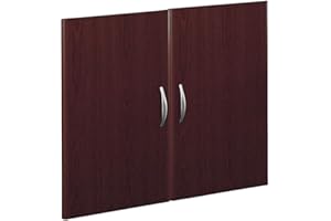 Bush Business Furniture Series C Collection Half-Height 2 Door Kit in Mahogany