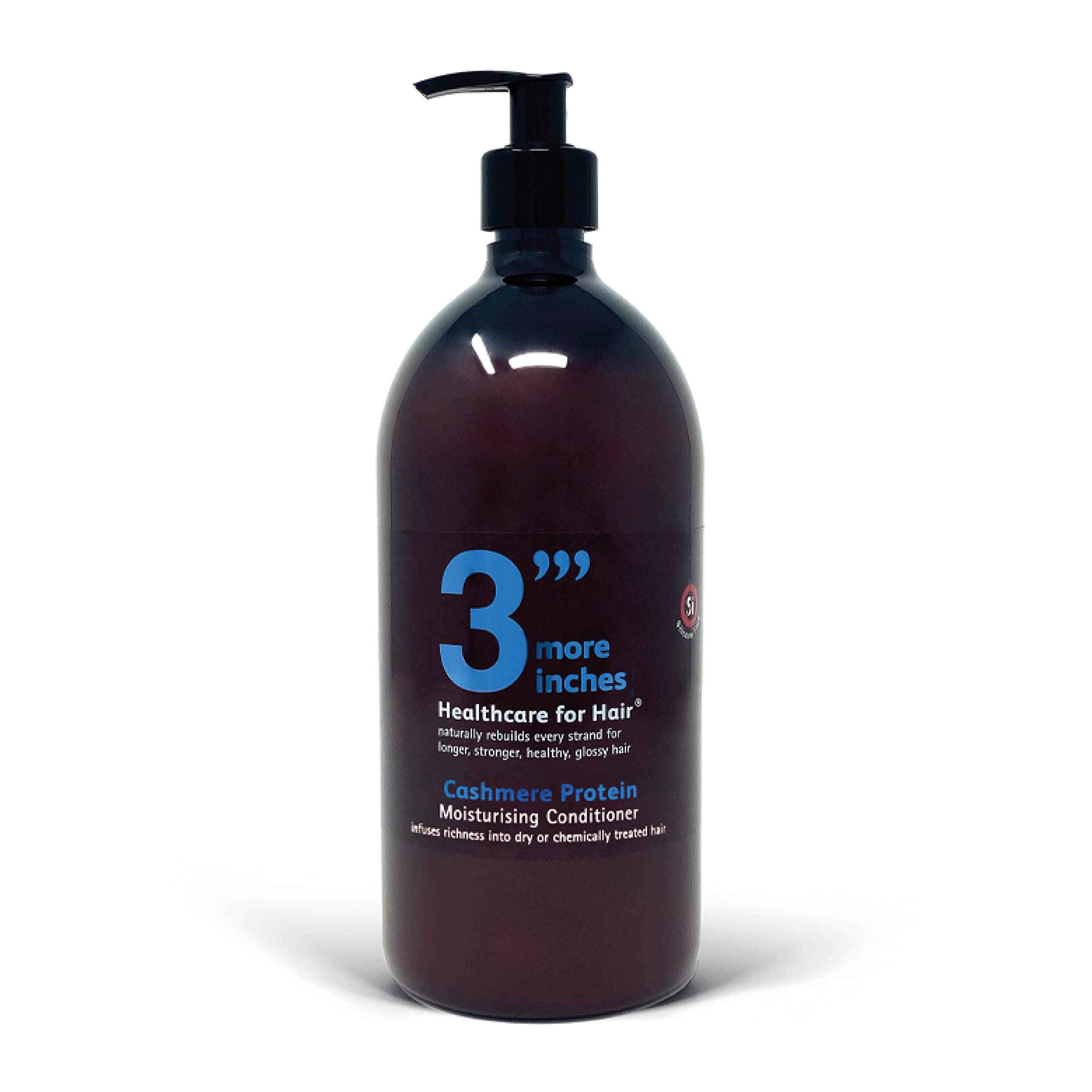 3'''More Inches Cashmere Protein Moisturising Conditioner 1000ml - Deep for Dry, Frizzy, Damaged Hair - Silicone & Sulphate Free - Hair Care by Michael Van Clarke