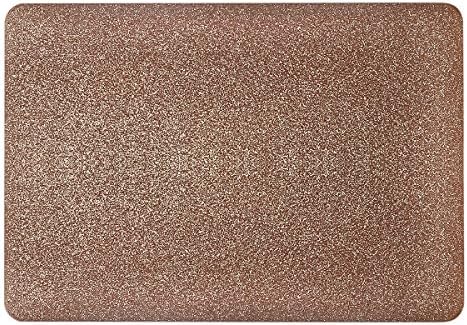 LynneTech MacBook Pro 15 Retina Case (No CD-ROM Drive) - Soft PU Leather Coated See Through Hard Protective Case Cover for MacBook Pro 15 inches with Retina display(retina-15-pu, rose gold)