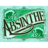 Supvivi Absinthe Tin Wall Signs Warning Sign Metal Plaque Poster Iron Painting Art Decoration for Bar Café Hotel Office Bedroom Garden 8x12 Inches