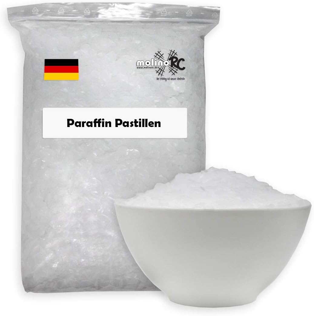 5kg Paraffin Candle Wax Pure White Vollraffiniertres Quality Wax Pellets Pastilles/54/56 | Paraffin Wax Candles, Crafts | with Fire.. | German Brand Molinorc®