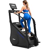 ERGOLIFE Stair Stepper Machine for Home Gym, Commercial Grade Stair Climber | Natural Floating Step, 25 Resistance Levels, 400 lbs Capacity, Quiet Cardio Workout, Wireless Charging, Dual Storage Tray
