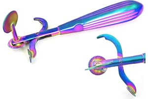 MuskalMed Multi Rainbow Color Finger Ring Cutter Tool and Band Remover 6.25" Stainless Steel Metal Cutting Blade and Finger Guard Protection, Emergency, EMT, and Jewelry