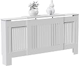 Vida Designs Chelsea Radiator Cover White Adjustable Vertical Slats view 5