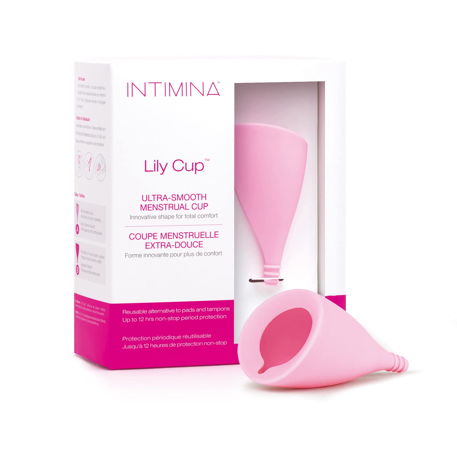 Intimina Lily Cup Size A - Thin Menstrual Cup, Period Cup with Up to 8 Hours Use