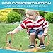 RYG Wooden Ring Toss Game Set, Durable Wood Base, 5 Wood Pegs, 5 Rope Rings, Portable Indoor and Outdoor Family Quoits Games, for Kids & Adults