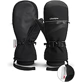 Winter Snow Ski Mittens for Men Women-Snowboard Mittens Waterproof Cold Weather Insulated Mitts Gloves Snow Sports