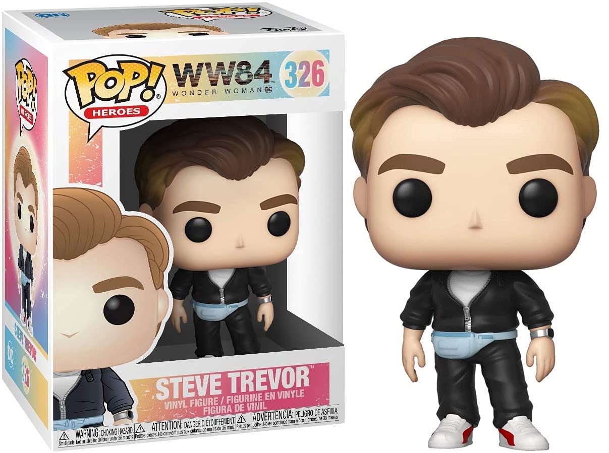 Funko POP! Heroes: WW 1984- Steve Trevor - (80s) - Wonder Woman 1984 - Collectable Vinyl Figure - Gift Idea - Official Merchandise - Toys for Kids & Adults - Movies Fans - Model Figure for Collectors
