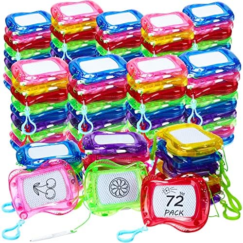 72 Pieces Mini Drawing Board for Kids, Backpack Keychain Clip