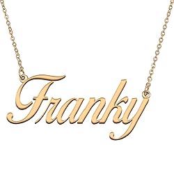 HUAN XUN Customized Custom Simple Any Name Necklace