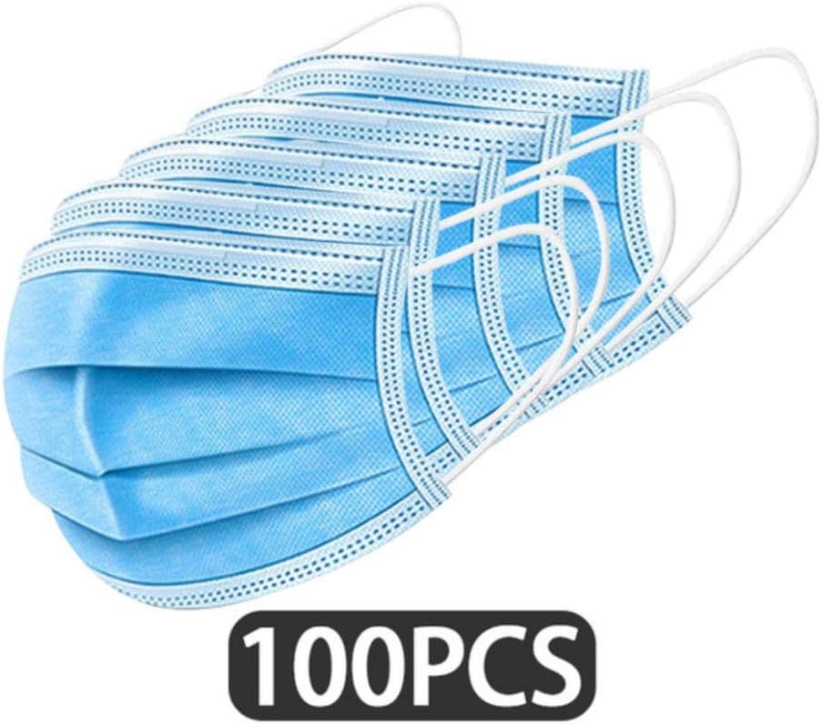 Anti-Pollution Filter Safety Dust Disposable Protect 3-Ply Earloop Non Woven Mouth Protective-100PCS