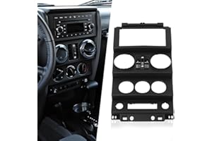 G-PLUS Dash Board Instrument Panel Dash Center Bezel Trim Compatible with Jeep Wrangler 2007 2008 2009 2010