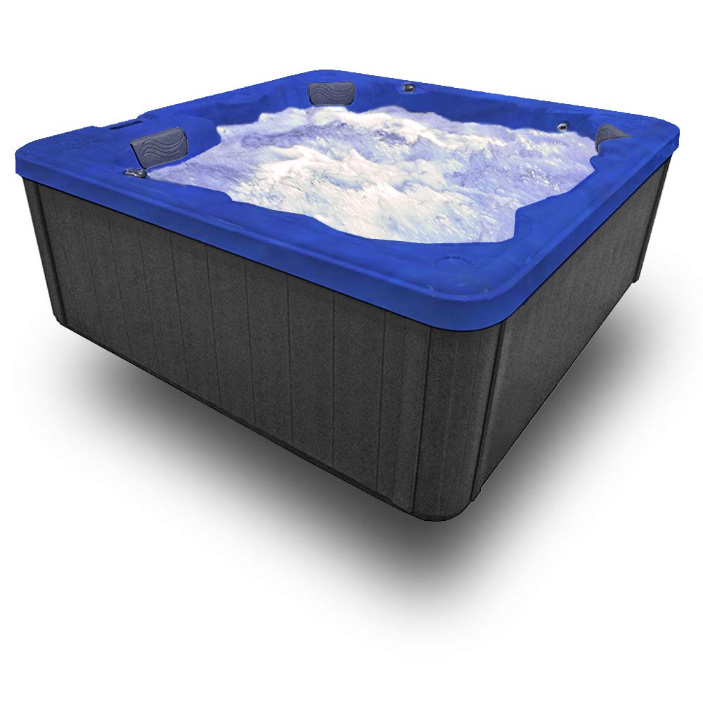 5 Seat hot tub, 27 Stainless Jets, Waterfall, Ozone, LED Lights, Cover, Summer