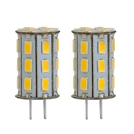 GY6.35 LED 12V DC/AC 5W als Ersatz für 35W Halogen Lampen ZSZT Warmweiß 3000K für Schreibtischlampe, Kristall Scheinwerfer-Bi