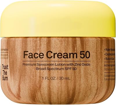 SUN BUM Original SPF 50 Clear Zinc Sunscreen, Vegan, Reef Friendly, Broad