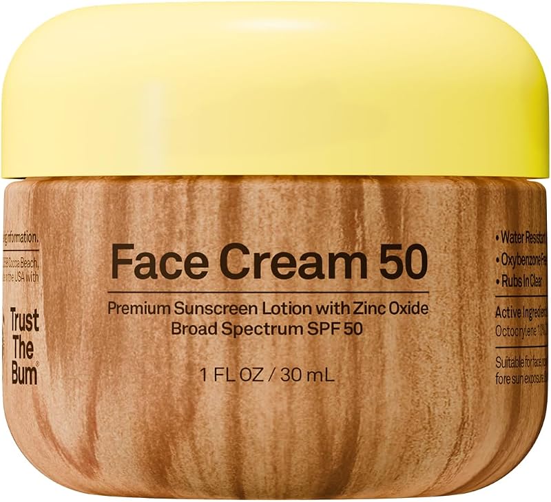SUN BUM Original SPF 50 Clear Zinc Sunscreen, Vegan, Reef Friendly, Broad