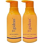 Tgideas Anti-Thinning Biotin Shampoo & Conditioner Set for Thinning Hair Women and Men Hair Loss-Thickening & Strengthening Shampoo - 13.53 fl.oz x 2