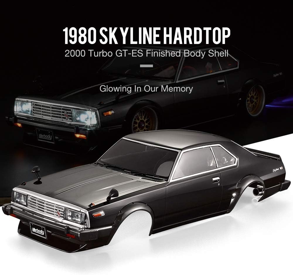 Mobiliarbus Finished Body Shell 48675 1980 Skyline Hardtop 2000 Turbo GT-ES for 1/10 Electric Touring RC Racing Car DIY