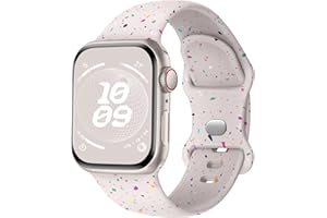 Knossen Sport Band Compatible with Apple Watch Band 38mm 40mm 41mm 42mm 44mm 45mm 46mm 49mm for Women Men, Recycled Plastic Soft Silicone Strap for iWatch Series 10 9 8 7 6 5 4 3 2 1 Ultra SE