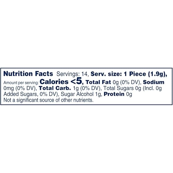 ORBIT GUM PEPPERMINT SUGAR FREE CHEWING GUM, SINGLE PACK, 14 PIECE