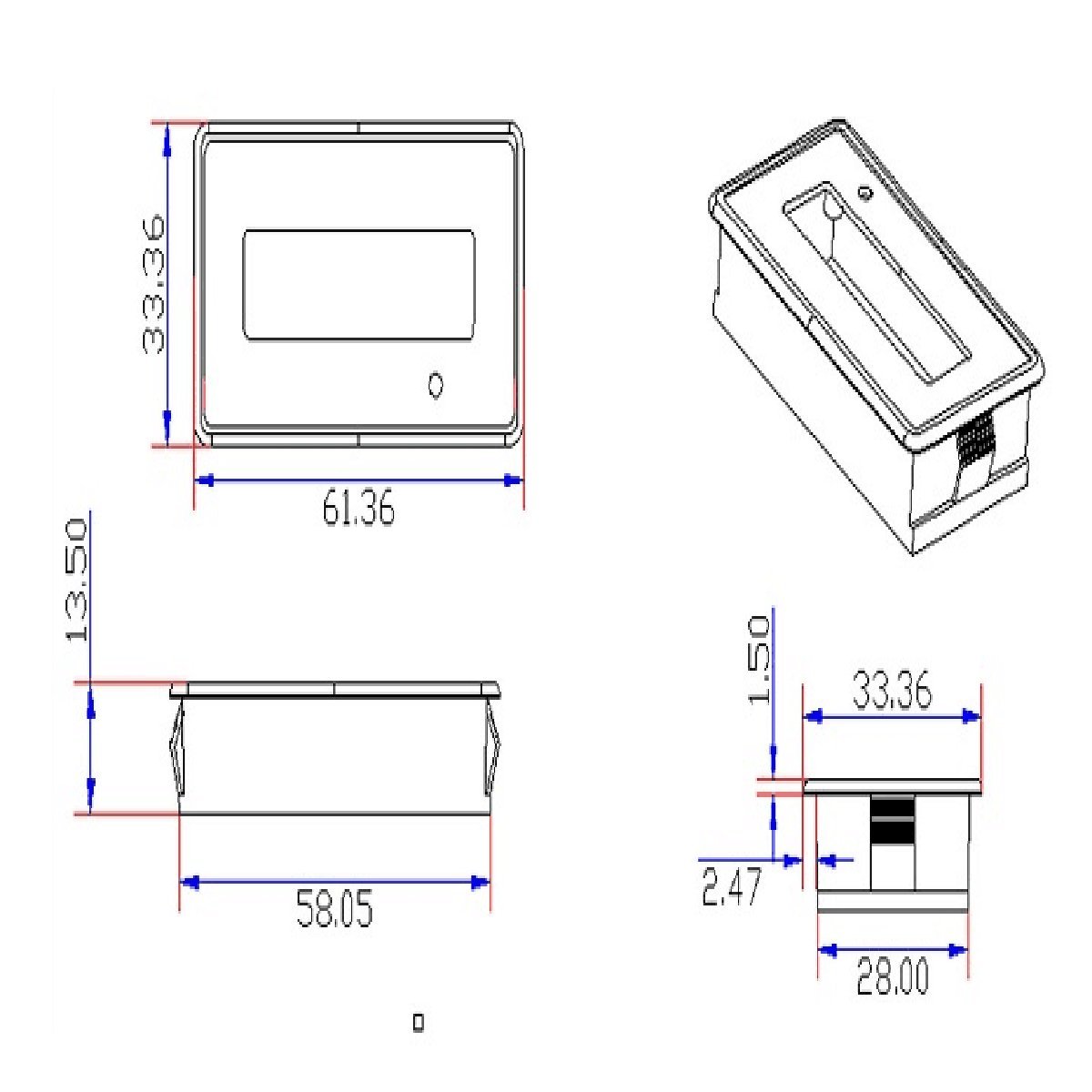 WAOUKS 12V LiFePo4 LFP Battery Fuel Gauge, 12V 4S LiFePo4 (Lithium Iron
