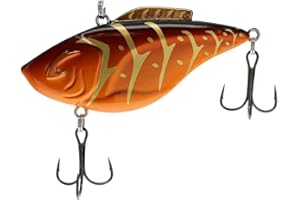 Bill Lewis Hammer-Trap - Freshwater Lifelike Lipless Crankbait Fishing Lure with Mustad Triple Grip Hooks, 3/8 Oz - 5/8 Oz