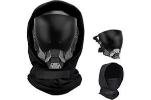 Zhongren Cosplay Cyber Punk Mask Rogue Cowl hood Scarf Balaclava Punk Full Face Set Costume Techwear for Men Halloween Party
