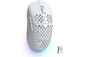 TMKB Falcon M1 Wireless Gaming Mouse, 24000DPI Optical Sensor, 180Hrs Battery, Lightweight, 6 Programmable Buttons, RGB Strip