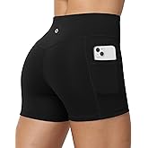 Moozava No Front Seam Women's Biker Workout Shorts 8"/5"/3" High Waist Tummy Control Spandex Shorts Gym Yoga Running Pockets