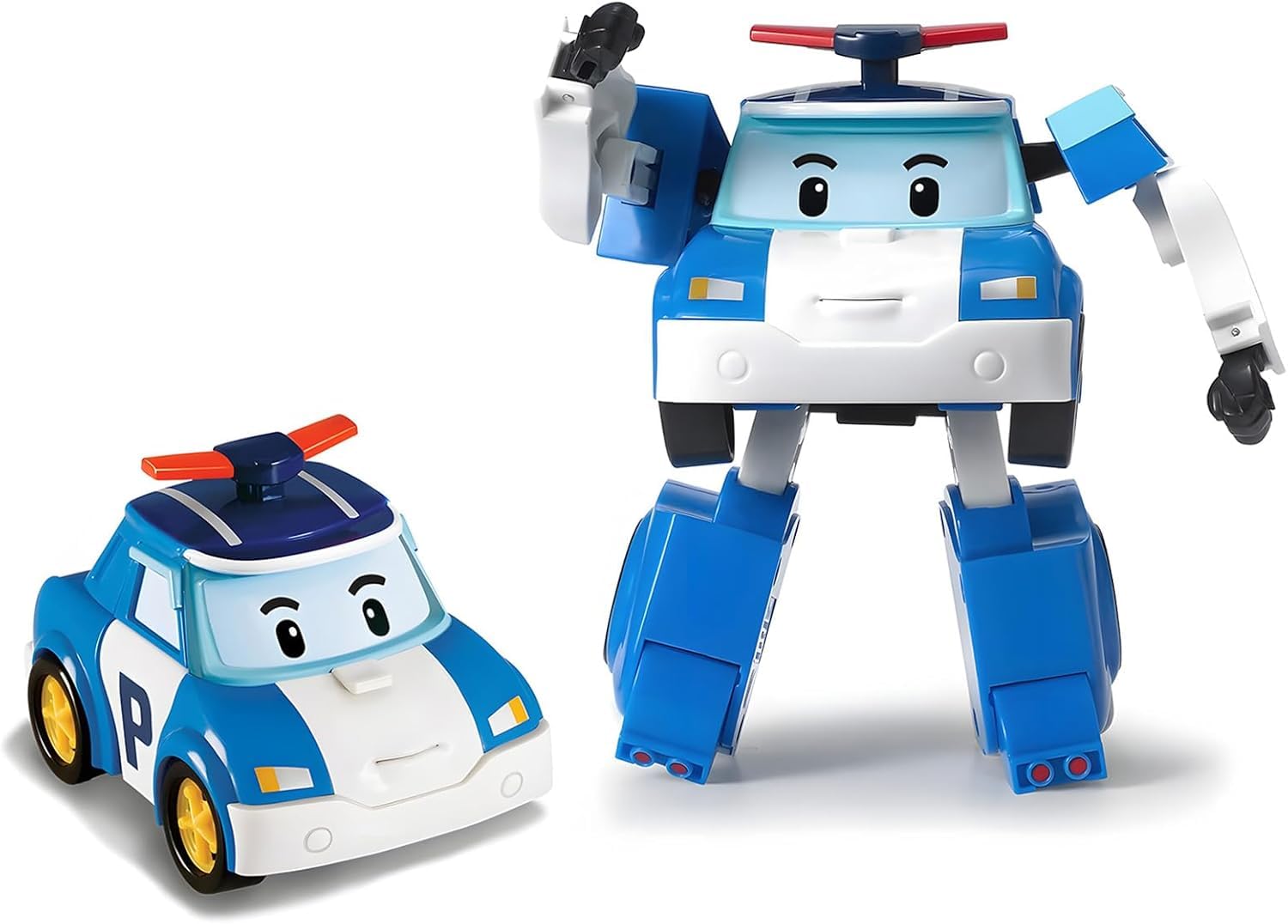Robocar Poli Silverlit 54209 POLI by Figure, Transformable Figure, Robot or Car, 10 cm, Blue, from 3 Years