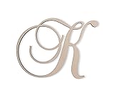 Wooden Letter K, Wooden Monogram Wall