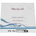 stonylab Weighing Paper, 100 x 100 mm Nitrogen-free Sample Weighing Papers Scale Paper Analytical Balance Weigh Paper for Laboratory Research, Pack of 500