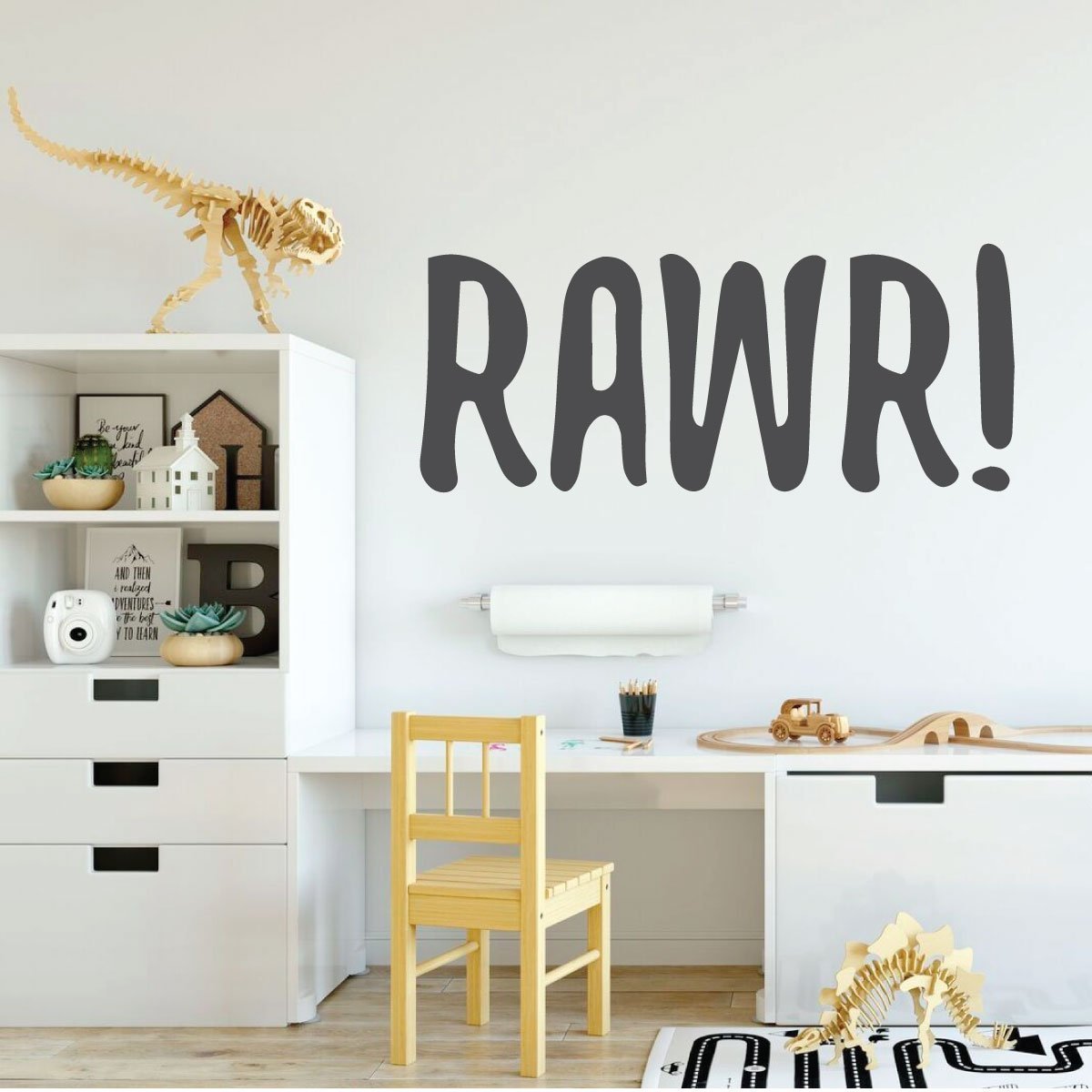 Dinosaur Wall Decor Rawr Decal Vinyl Wall For Boys Room Or Playroom Decoration