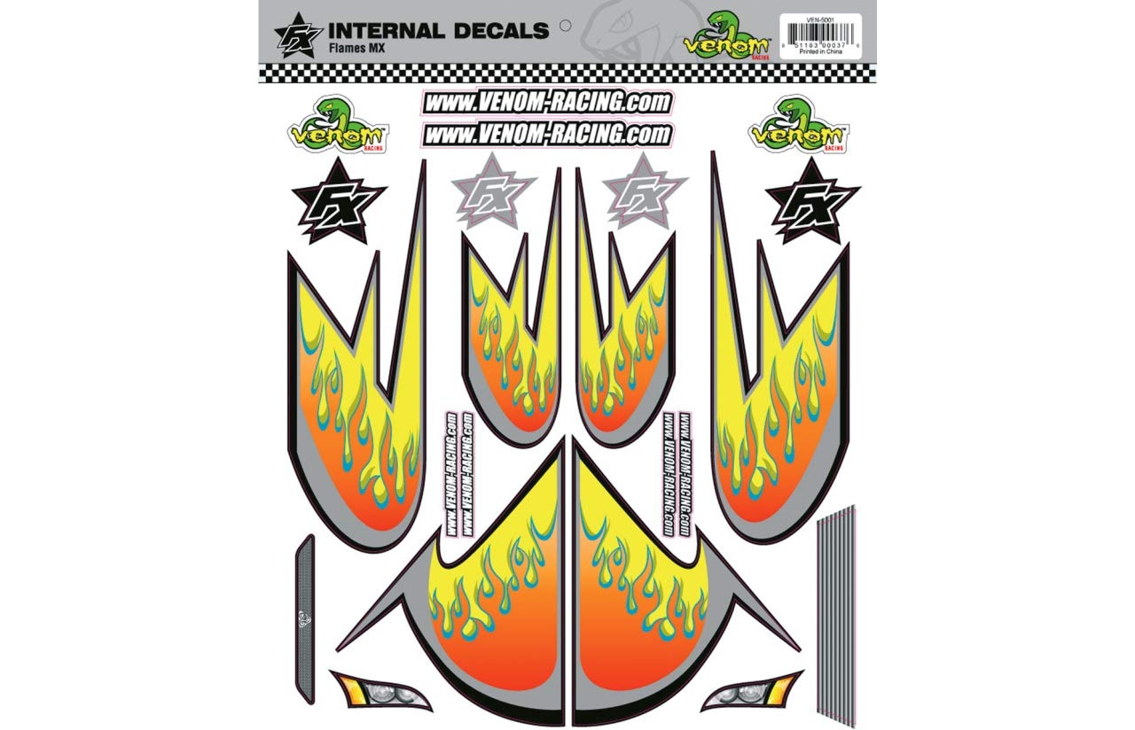 Jamara Jamara460009 Orange/Yellow Decor Hot Rod Flames