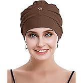 osvyo Cotton Chemo Turbans for Women Cancer Hairloss hat - Cotton Lightweight Headwear Sealed Packaging