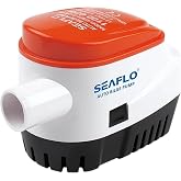 SEAFLO 06 Series Automatic Submersible Bilge Pump - 1100 GPH, 12V, 1-1/8"" Outlet, 4-Year Warranty! Built-In Float Switch, Snap-Off Strainer, Compact for Marine Boat Yacht, CE &amp; Rohs Certified