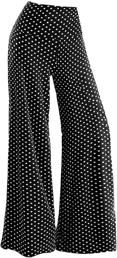 polka dot bell bottom pants