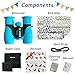 BESPIN Binoculars for Kids (Adopted by School) 8x21 Bird Watching, High-Resolution Real Optics for Wildlife Watching with Reversible Bird Map - BL -