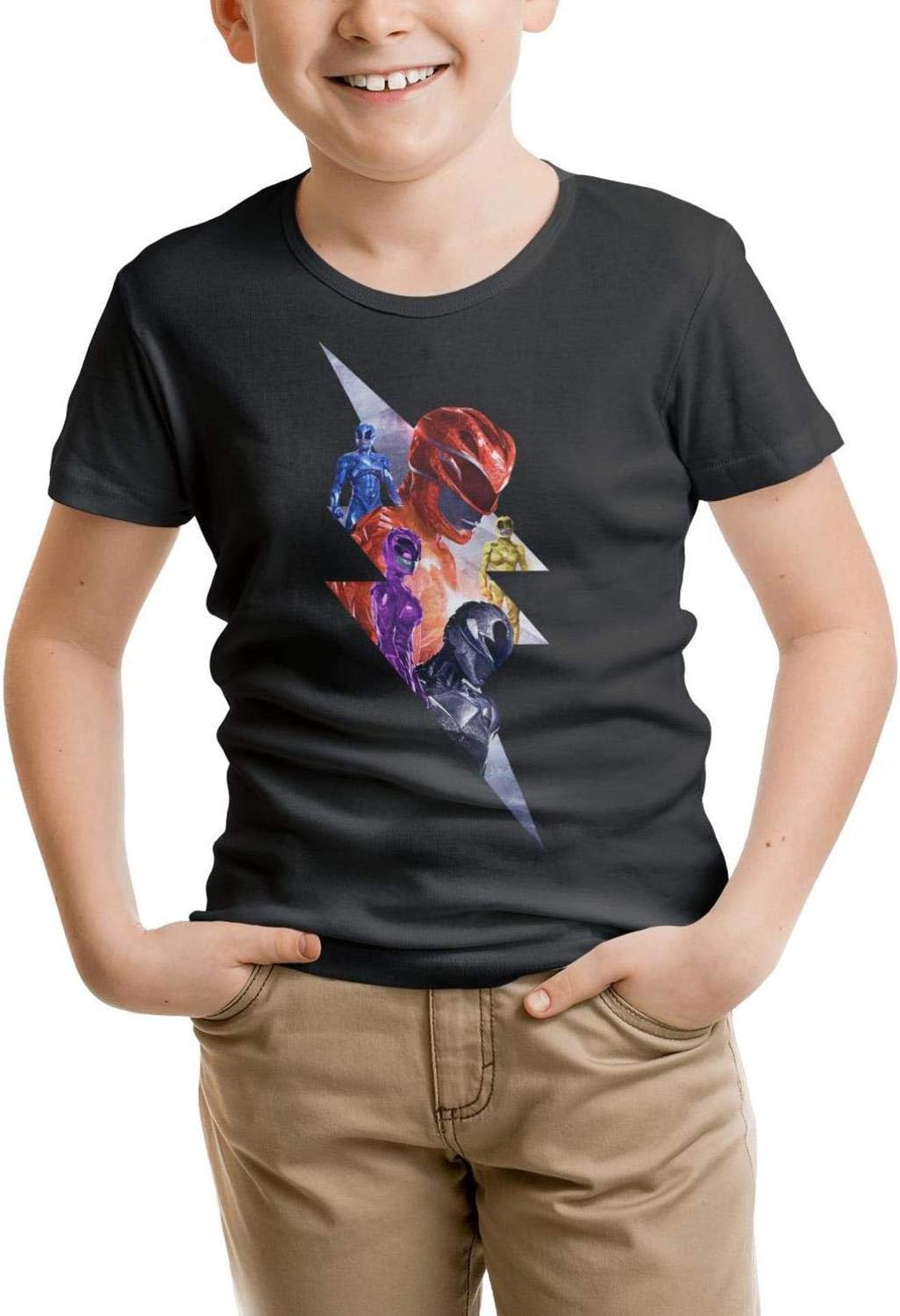 Little Girls Power-Rangers-SPD- Short Sleeve Mesh T-Shirts Tee