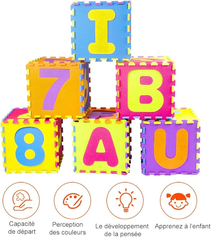 Swonuk Tapis De Puzzle Pour Enfants De 36 Pieces Non Toxique Pour Bebe Lettres Et Chiffres Tapis De Puzzle Pour Enfants 30 5 30 5 Cm Pcs Tapis De Puzzles Jeux Et Jouets Eng Bouldermicrofinance Org